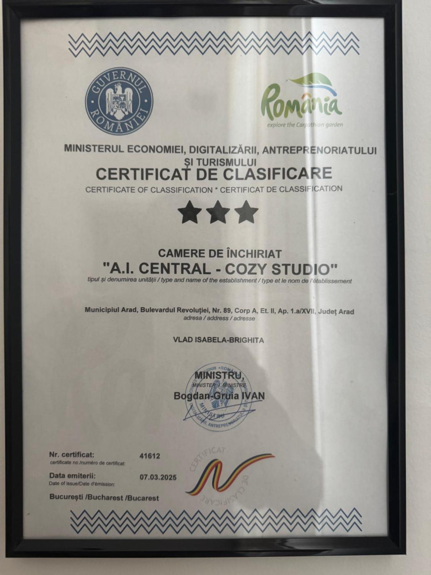 Central - Cozy Studio 아라드 외부 사진